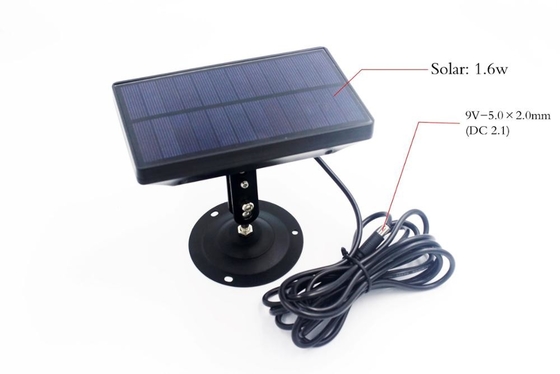 IP54 Compass 1.6W 9v Hunting Camera Solar Panel With Battery