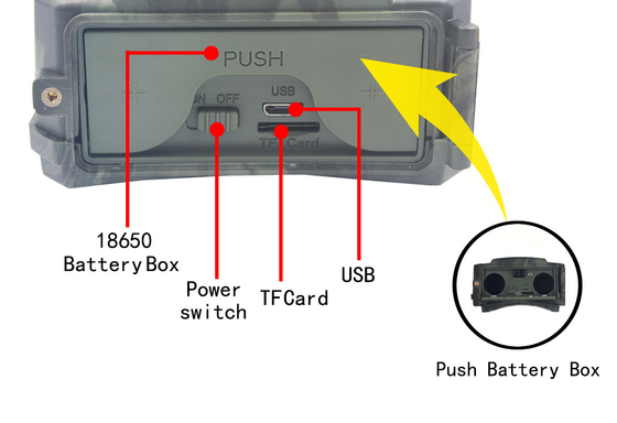 PR300 WiFi Hunting Camera IP56 Monitoring 24MP 1296P